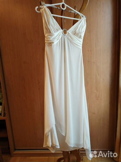 Винтажное белое платье