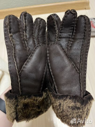 Перчатки кожаные зимние из овчины