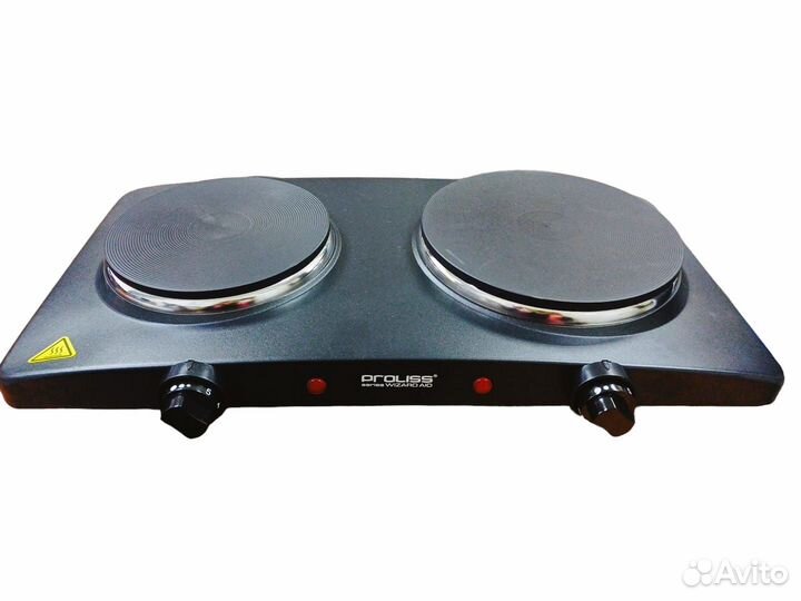 Плита электрическая дисковая, 2х конфорочная,2500W