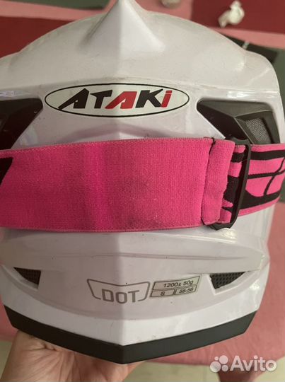 Кроссовый шлем Ataki и очки fly