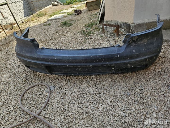 Бампер задний на мицубиси аутлендер 1