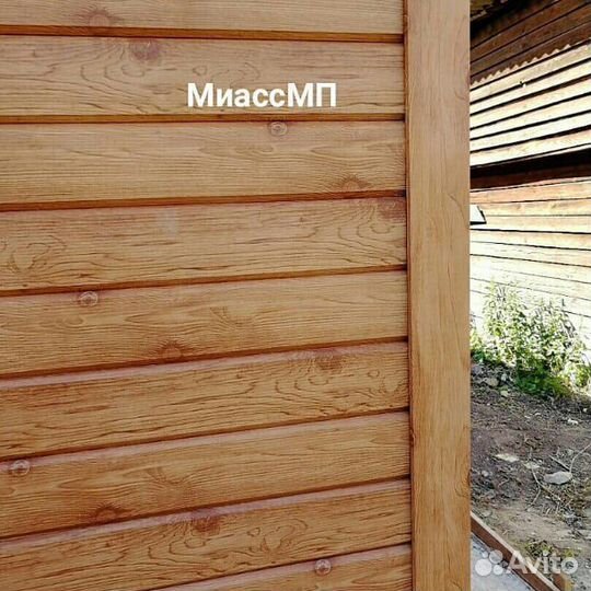 Сайдинг металлический под брус