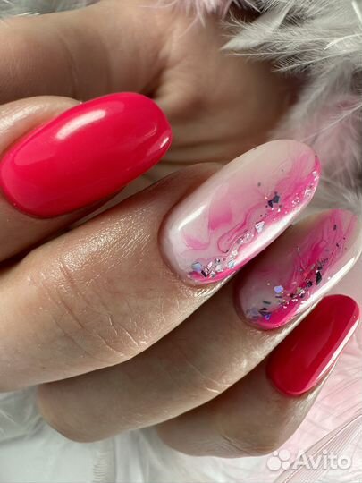 Маникюр с покрытием гель лак.Бесплатно