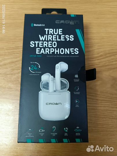 Беспроводные наушники Crown 5002 (0106)