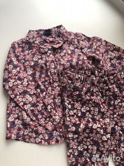 Рубашка, брюки для девочки GAP