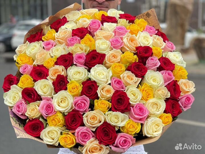 101 роза 51 роза 25 35 45 букет роз Цветы Доставка