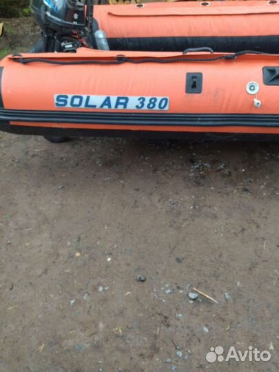 Лодка solar 380 с мотором suzuki 9.9