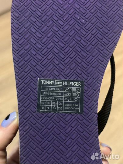 Шлепанцы сланцы женские Tommy hilfiger