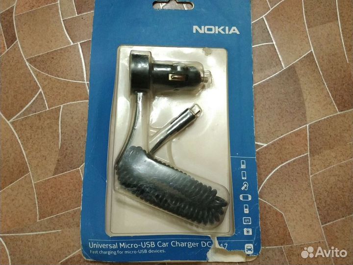 Оригинальное зарядное устройство nokia