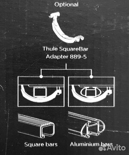 Адаптер thule для велокрепления