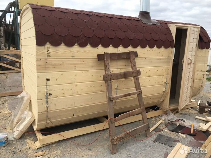 Баня-бочка квадро с доставкой