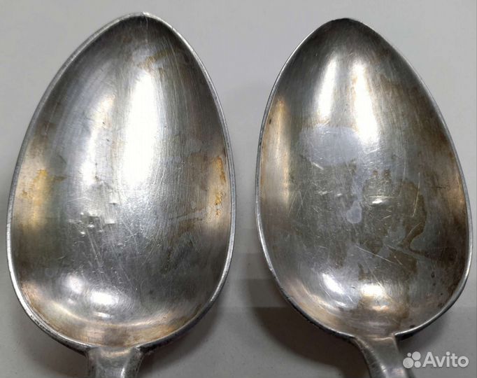 Антикварные столовые ложки серебро 84 проба 19 век