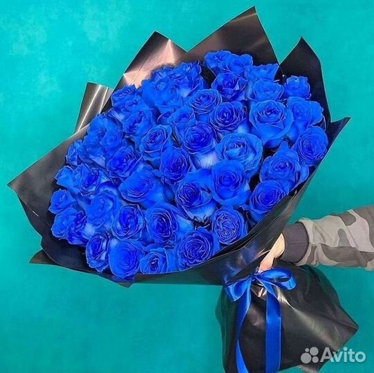 Синие розы Букеты доставка