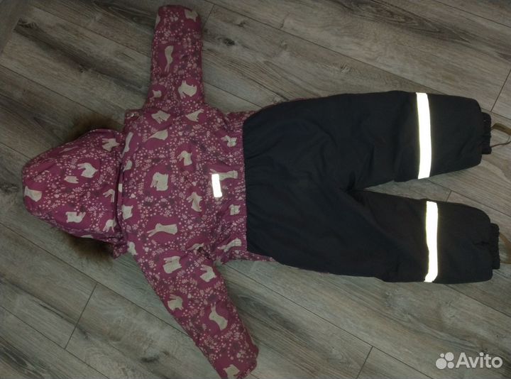 Зимний комбинезон для девочки 98 104+сапожки