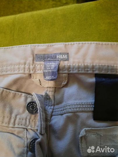 Брюки хлопок на лето р. 164 kiabi, HM. 2 пары
