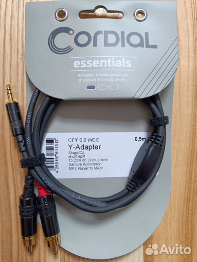 Cordial 2RCA - Stereo 3.5мм Jack