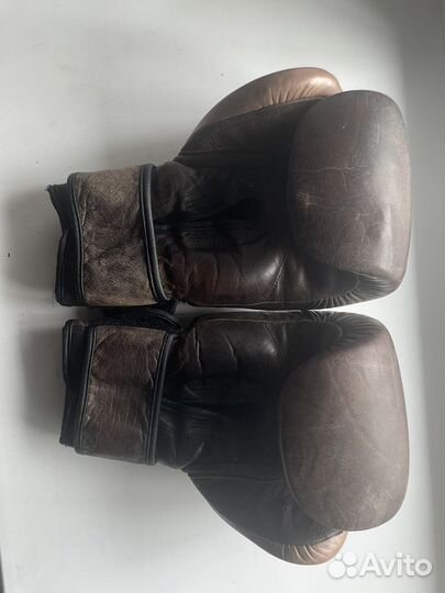 Боксерские перчатки 16 oz бычья кожа