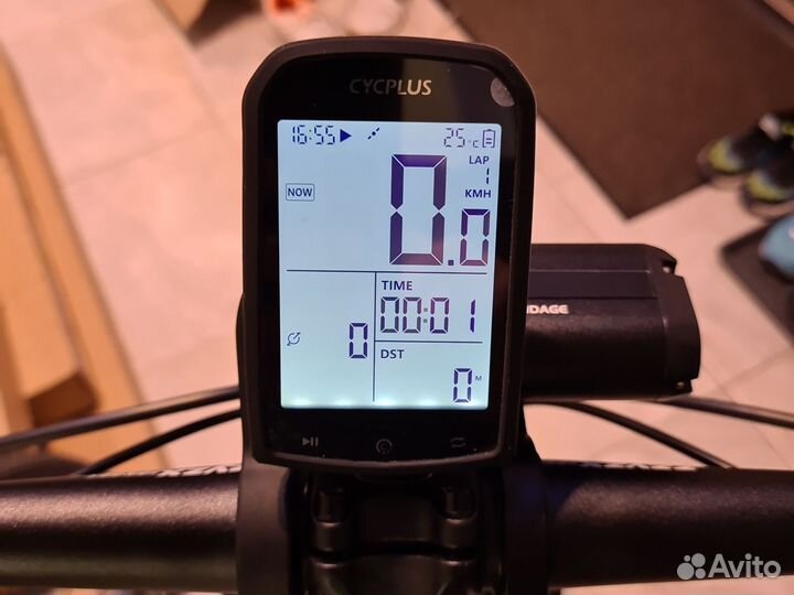 Велокомпьютер Cycplus с креплением на руль