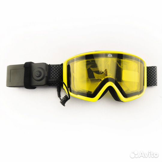 Очки с подогревом AiM Accu Heated Goggles Yellow с