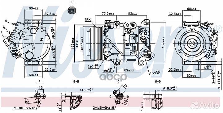 Компрессор кондиционера 890158 Nissens