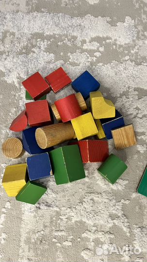 Кубики деревянные