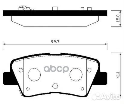 Колодки торм. hyundai accent 11,elantra 11- / KIO