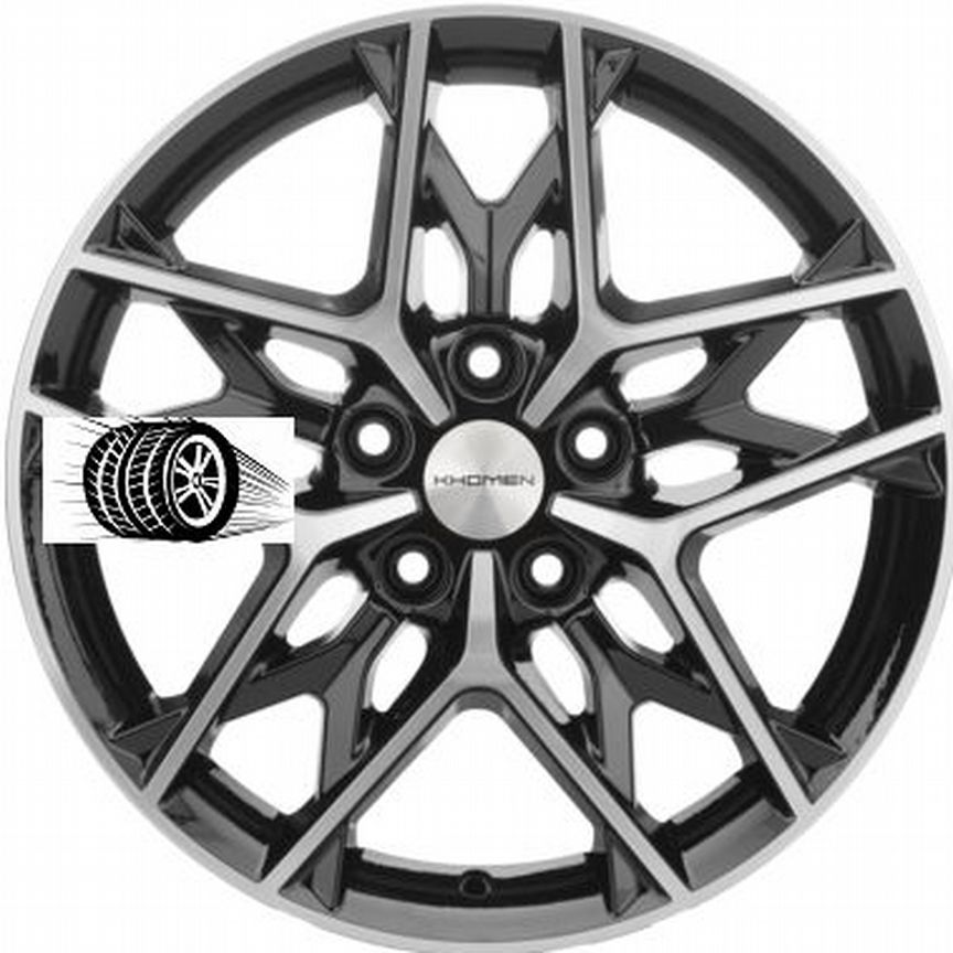 Литые диски Khomen Wheels 7×R17 5×114.3
