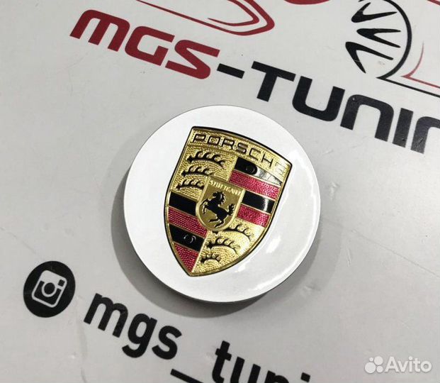 Колпачок в ступицу Porsche серый 76м. 1 шт