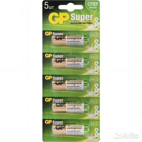 Батарейки GP 15A4-2CR5 Alkaline AA 5шт #160652