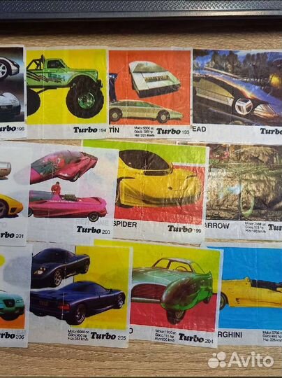 Вкладыши от жвачки turbo 191 - 260