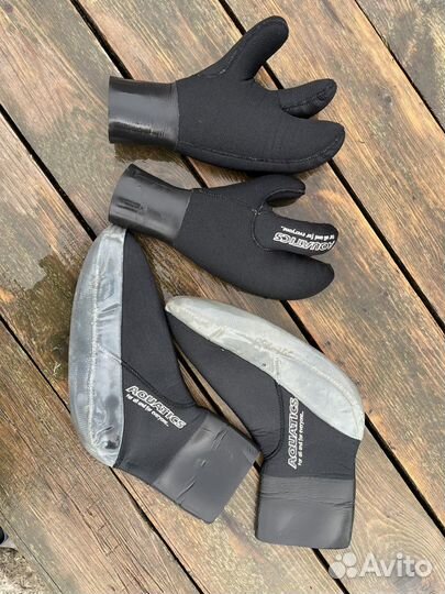 Перчатки Aquatics 3 пальца 5мм L