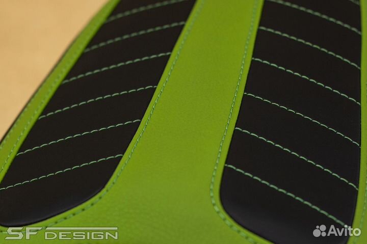 Сиденье Kawasaki Ninja 250 R 2008-2012 Black-Green