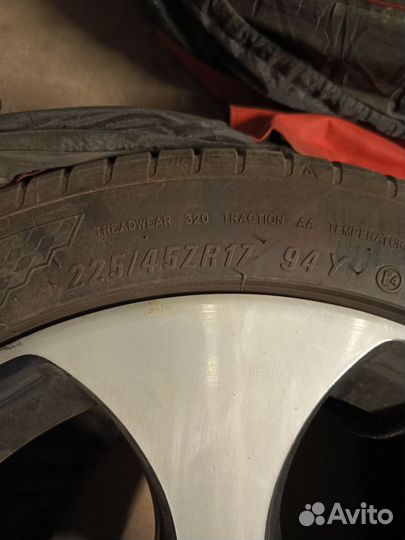 Диски Denver R17 + резина maxxis vs5 225/45 R17