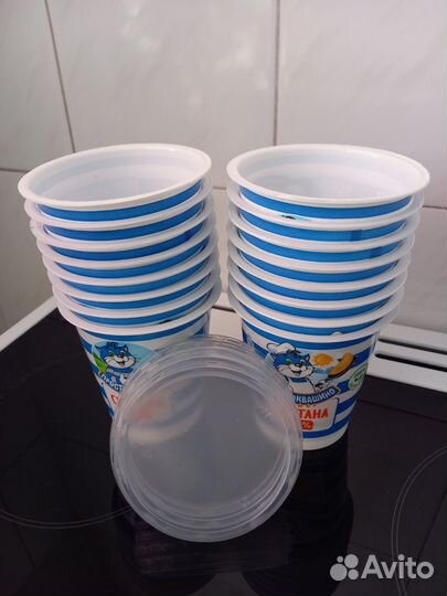 Баночки из-под сметаны