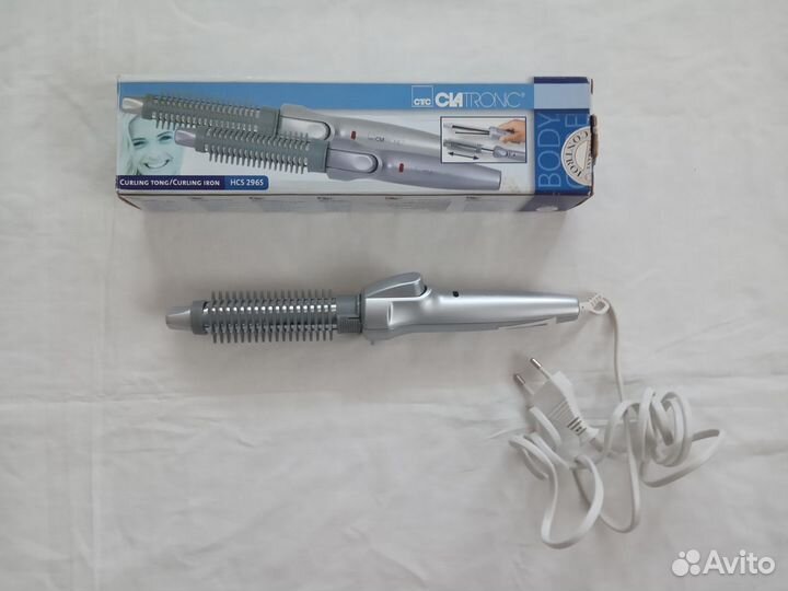 Плойка для волос с насадкой-щеткой