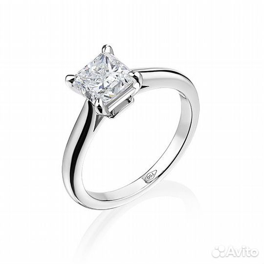 Кольцо No name с брилллиантом 1,50ct G/VS2