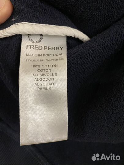 Зип худи fred perry
