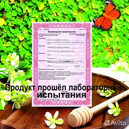 Мёд натуральный луговой, 600 гр