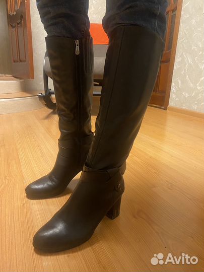 Сапоги натуральная кожа 40 демисезонные