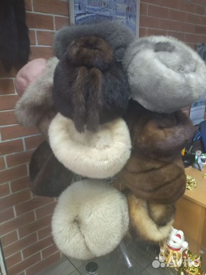 Шапка норковая женская бу