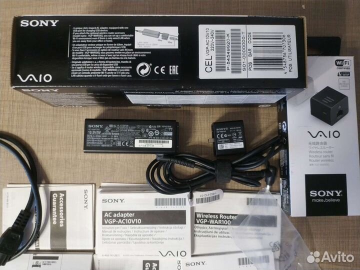 Блок питания Sony DUO13/SVP AC10V10 + Wi-Fi роутер