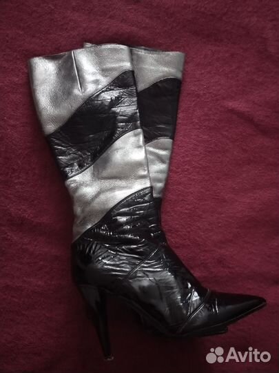 Сапоги кожаные