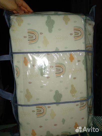 Бортики в детскую кроватку со съёмными чехлами