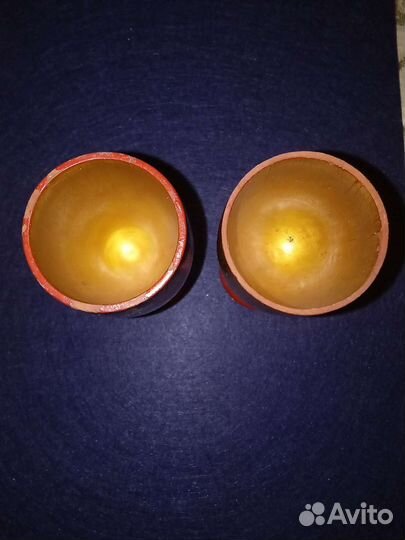 Рюмки деревянные хохлома, роспись