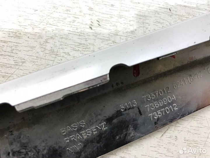 Хром решетки радиатора передний правый Bmw 7Er G11