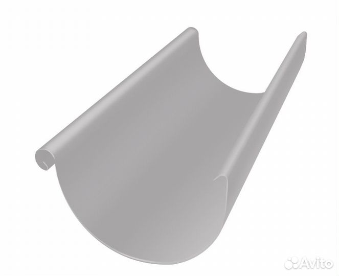 Желоб полукруглый Optima 125мм 3м RAL 9003