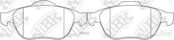 Колодки пер. renault clio III, espace IV, lagun