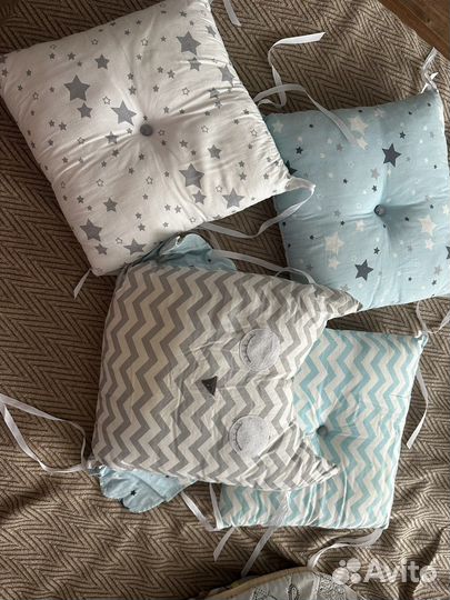 Бортики подушки в детскую кроватку