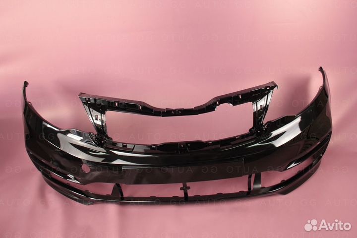Бампер передний Черный Киа Рио 3 15-17