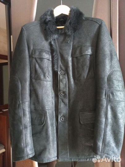 Дубленка натуральная мужская 48 50 размер